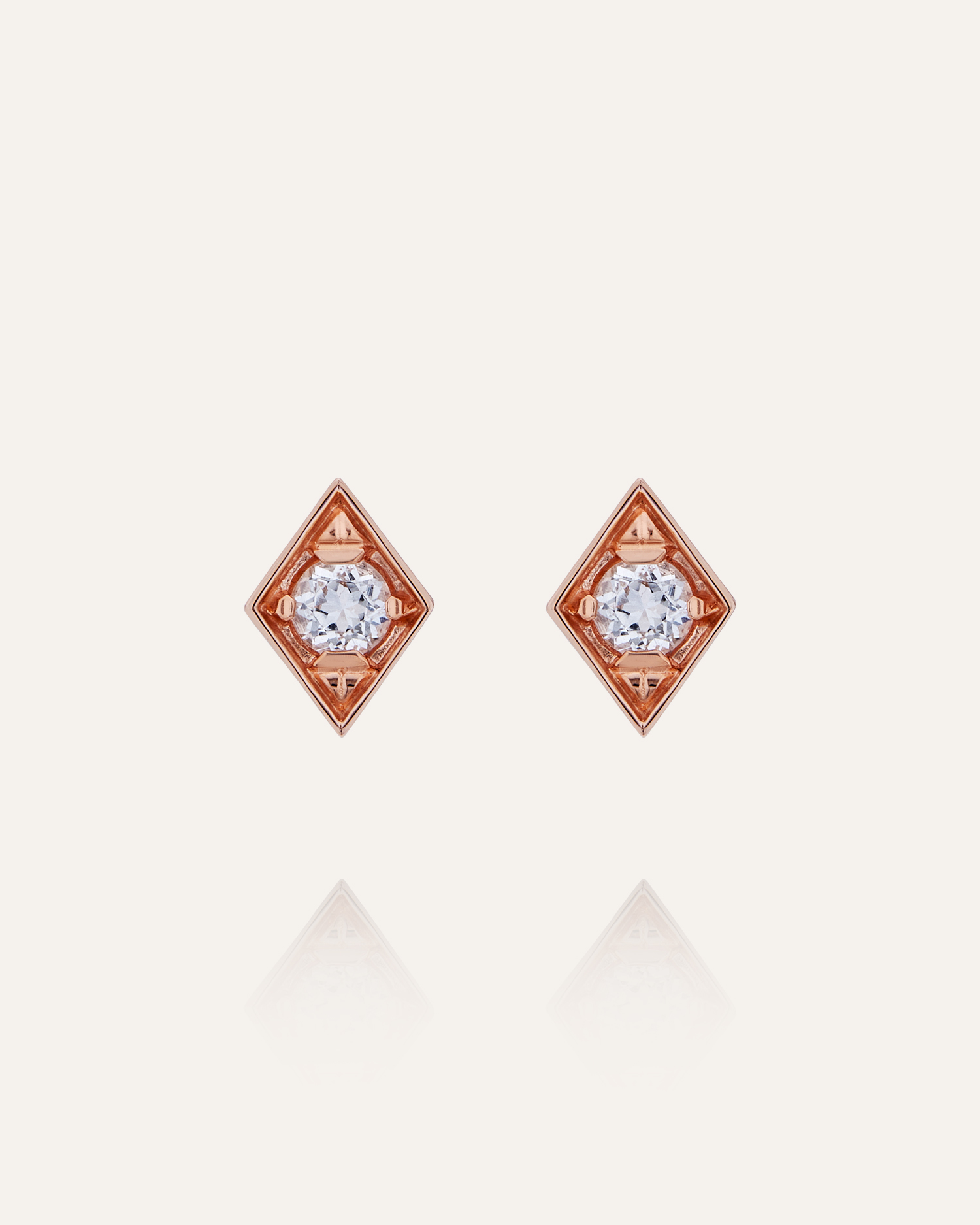 [Frame diamond] earring - 아스테리